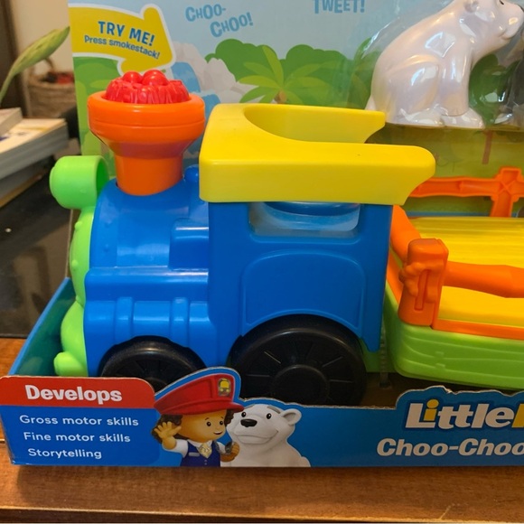 Fisher-Price Little People Choo-Choo Zoo Train - Blue, Green, Orange - Picture 5 of 7